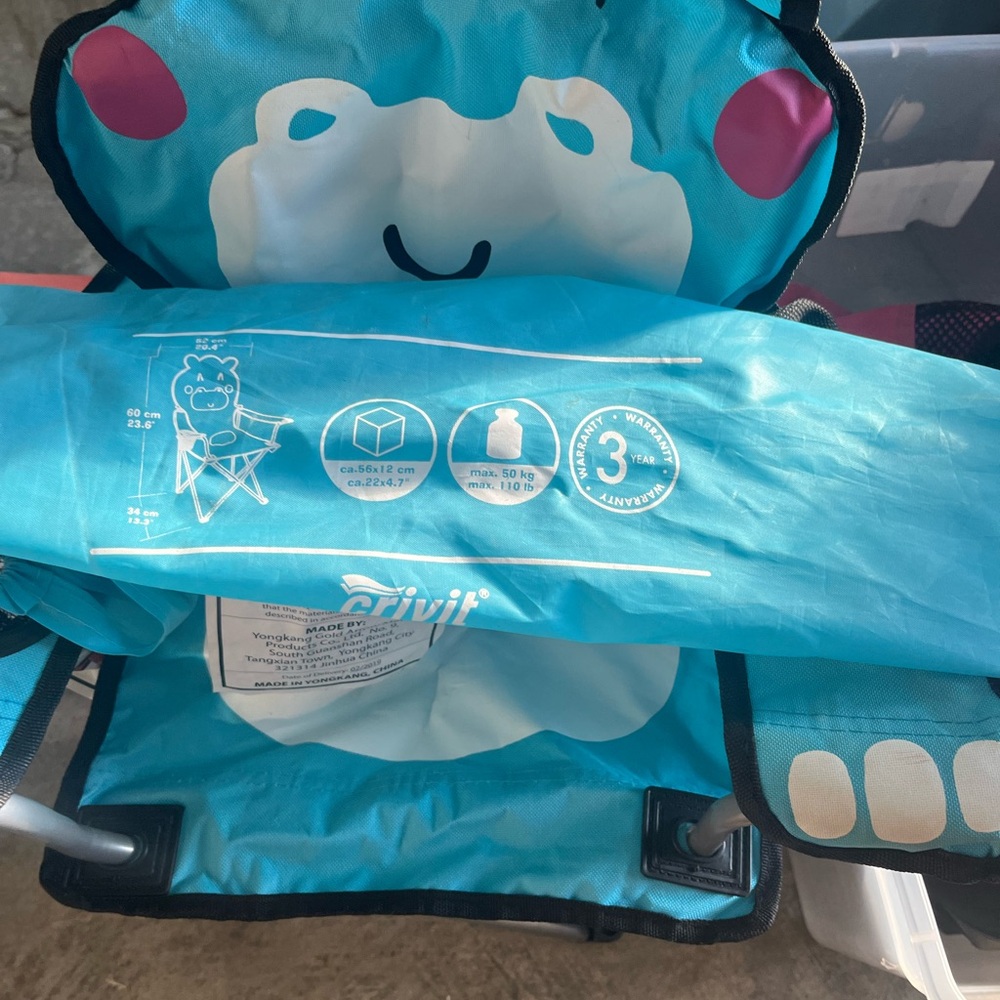 Crivit Blue Child's Folding Chair